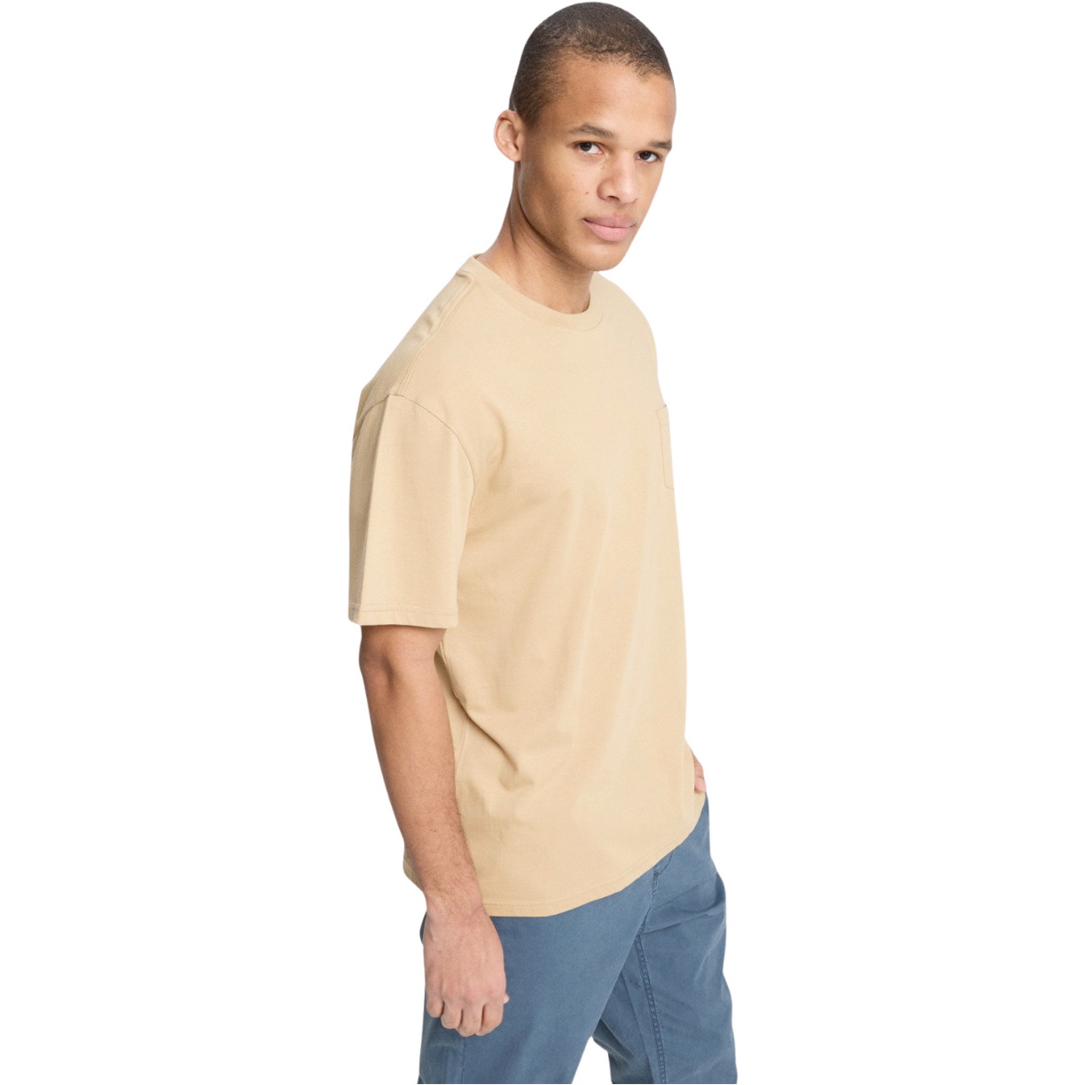 2026 Quiksilver Herre Salt Vand Lomme T-Shirt EQYZT08205 - Khaki
